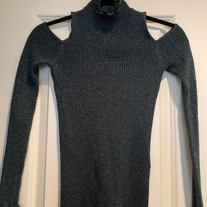 Rebecca Taylor XS lightweight sweater top sparkly green